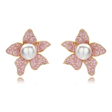 Show details for Luxury Gold Plated Stud Earrings with Worldwide Shipping