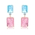 Picture of Funky Medium Pink Dangle Earrings