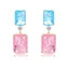 Show details for Funky Medium Pink Dangle Earrings