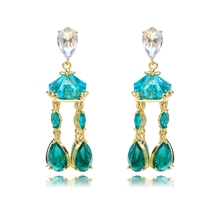 Show details for Amazing Medium Copper or Brass Dangle Earrings