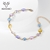 Picture of Best Artificial Crystal Rose Gold Plated Fashion Bracelet