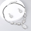 Show details for Featured White Big 2 Piece Jewelry Set Factory Supply