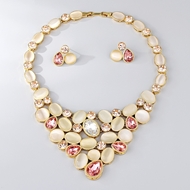 Picture of Inexpensive Gold Plated Opal 2 Piece Jewelry Set from Reliable Manufacturer