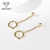 Picture of Beautiful Big Gold Plated Dangle Earrings at Great Low Price