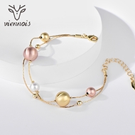 Picture of Hypoallergenic Multi-tone Plated Zinc Alloy Fashion Bracelet with Easy Return