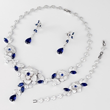 Show details for Famous Big Copper or Brass 3 Piece Jewelry Set