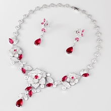 Show details for Affordable Copper or Brass Red 2 Piece Jewelry Set from Trust-worthy Supplier