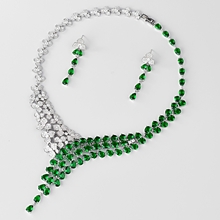 Show details for Copper or Brass Platinum Plated 2 Piece Jewelry Set From Reliable Factory