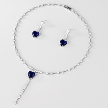 Show details for Charming Blue Copper or Brass 2 Piece Jewelry Set As a Gift