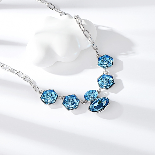 Picture of New Season Blue Zinc Alloy Pendant Necklace with SGS/ISO Certification