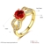 Picture of Brand New Red Small Fashion Ring in Flattering Style