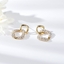 Show details for Delicate Copper or Brass Stud Earrings with Beautiful Craftmanship