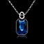 Show details for Cheap Dark Blue Platinum Plated Collar 16 OR 18 Inches