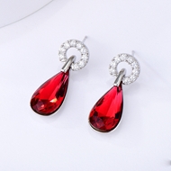 Show details for Good Swarovski Element Zinc Alloy Dangle Earrings