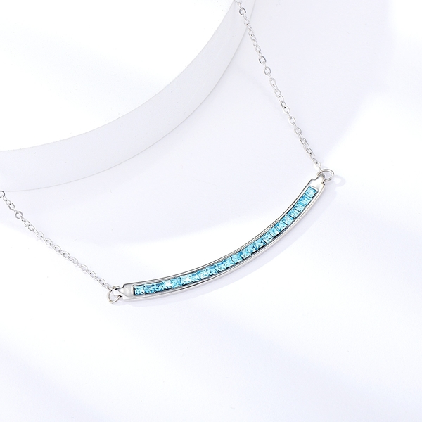 Picture of Sparkling Platinum Plated Zine-Alloy Collar 16 OR 18 Inches