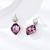 Picture of Eye-Catching Purple Swarovski Element Dangle Earrings with Member Discount