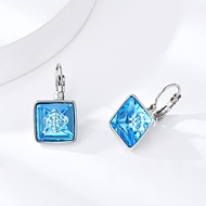 Show details for Zinc Alloy Blue Small Hoop Earrings at Unbeatable Price