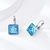 Picture of Zinc Alloy Blue Small Hoop Earrings at Unbeatable Price