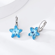 Show details for Trendy Blue Small Small Hoop Earrings From Reliable Factory