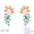 Picture of Funky Big Gold Plated Dangle Earrings