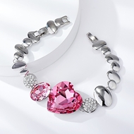 Show details for Zinc Alloy Love & Heart Fashion Bracelet in Exclusive Design