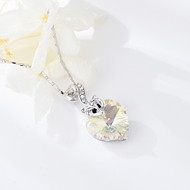 Show details for Top Swarovski Element Colorful Pendant Necklace with Low MOQ