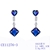 Picture of Luxury Blue Dangle Earrings with Fast Delivery