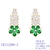 Picture of Low Price Gold Plated Green Dangle Earrings