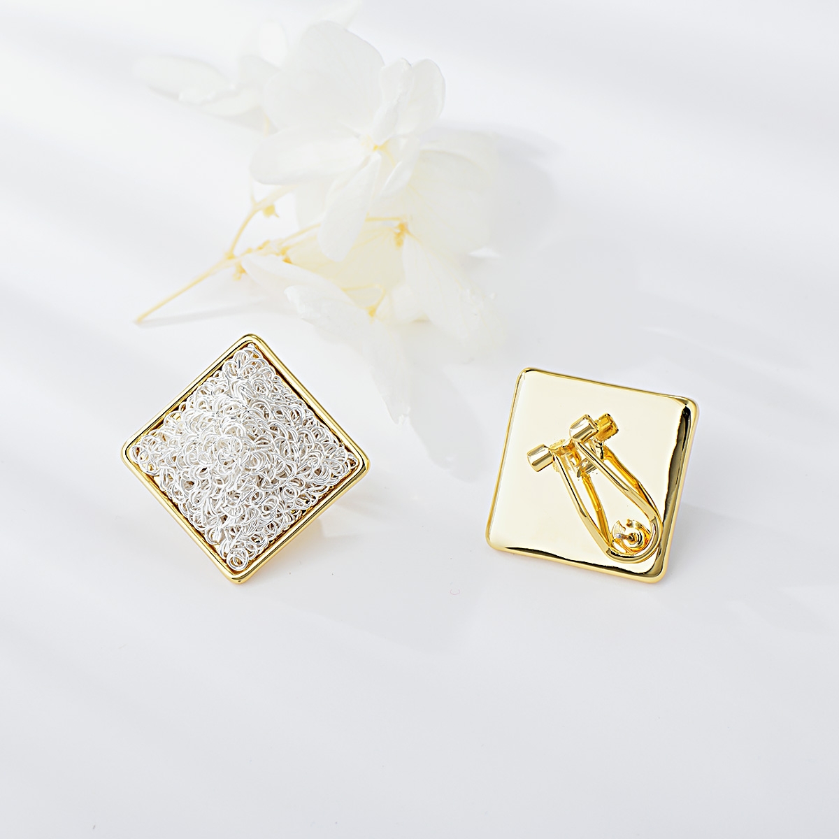 Featured Gold Plated Dubai Stud Earrings with Full Guarantee