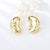Picture of Brand New Gold Plated Medium Stud Earrings with Full Guarantee