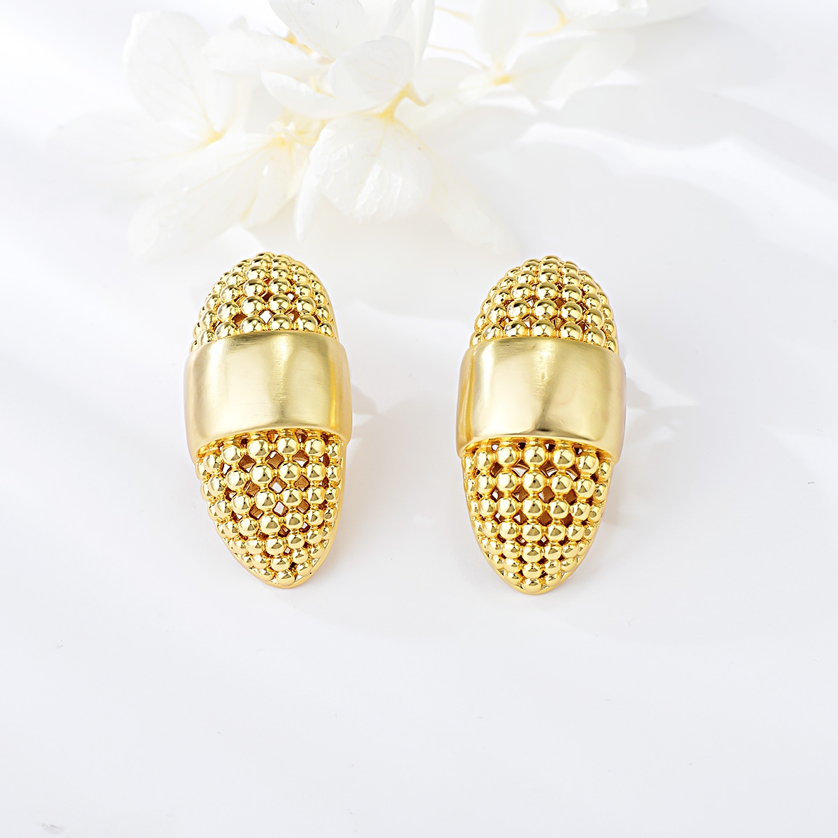 Fashion Medium Dubai Stud Earrings