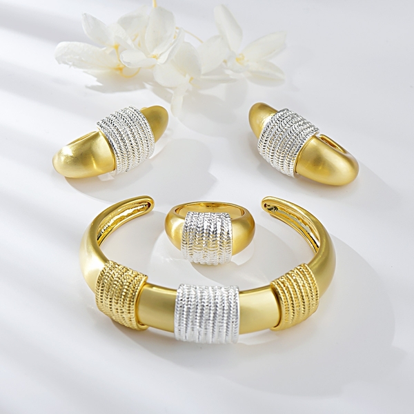 Picture of Need-Now Gold Plated Dubai 3 Piece Jewelry Set from Editor Picks