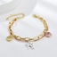 Show details for Featured Multi-tone Plated Dubai Fashion Bracelet with Full Guarantee