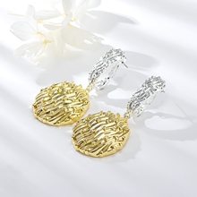 Show details for Unusual Dubai Gold Plated Dangle Earrings