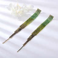 Show details for Beautiful Cubic Zirconia Gold Plated Dangle Earrings