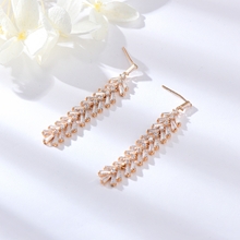 Show details for Delicate Rose Gold Plated Dangle Earrings Online Only