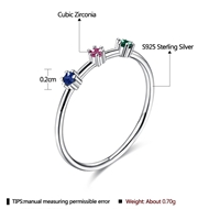 Picture of New Cubic Zirconia 925 Sterling Silver Fashion Ring