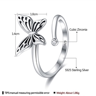 Picture of Best Selling Butterfly Platinum Plated Adjustable Bracelet