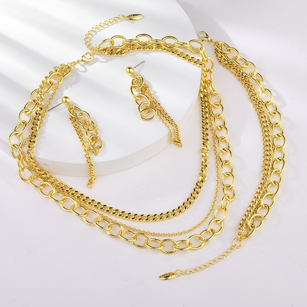 Purchase Gold Plated Big 3 Piece Jewelry Set Exclusive Online