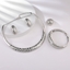 Show details for Recommended Platinum Plated Zinc Alloy 4 Piece Jewelry Set with Member Discount