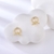 Picture of Beautiful Cubic Zirconia Gold Plated Stud Earrings