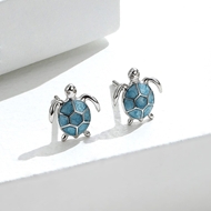 Picture of New Season Blue Small Stud Earrings with SGS/ISO Certification