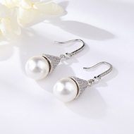 Picture of Stylish Casual Platinum Plated Dangle Earrings