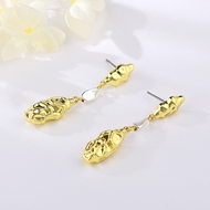 Picture of Nice Big Gold Plated Dangle Earrings