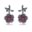 Show details for Bulk Flowers & Plants Purple Dangle Earrings with Speedy Delivery