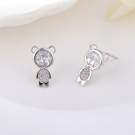 Show details for Origninal Small Copper or Brass Stud Earrings