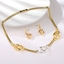 Show details for Zinc Alloy Gold Plated 2 Piece Jewelry Set with Full Guarantee
