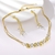Picture of Delicate Medium Gold Plated 2 Piece Jewelry Set