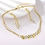 Show details for Delicate Medium Gold Plated 2 Piece Jewelry Set
