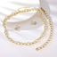 Show details for Fancy Medium White 3 Piece Jewelry Set